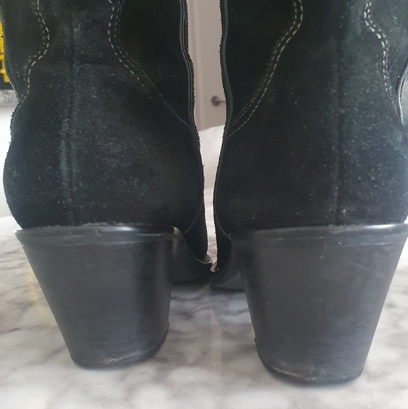 Cowboy black suede boots Franco Sarto - Picture 5 of 8